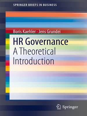 cover image of HR Governance